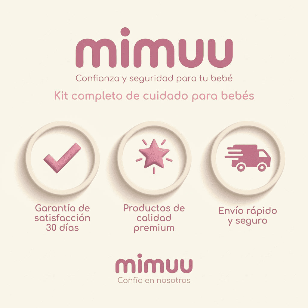 Kit Mimuu™ — Lima Eléctrica para Bebés | 6 Cabezales + Estuche