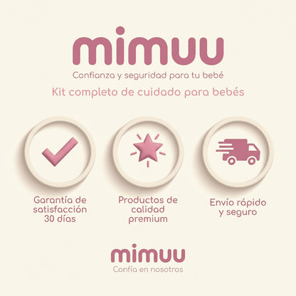 Kit Mimuu™  — Lima Eléctrica para Bebés | 6 Cabezales + Estuche