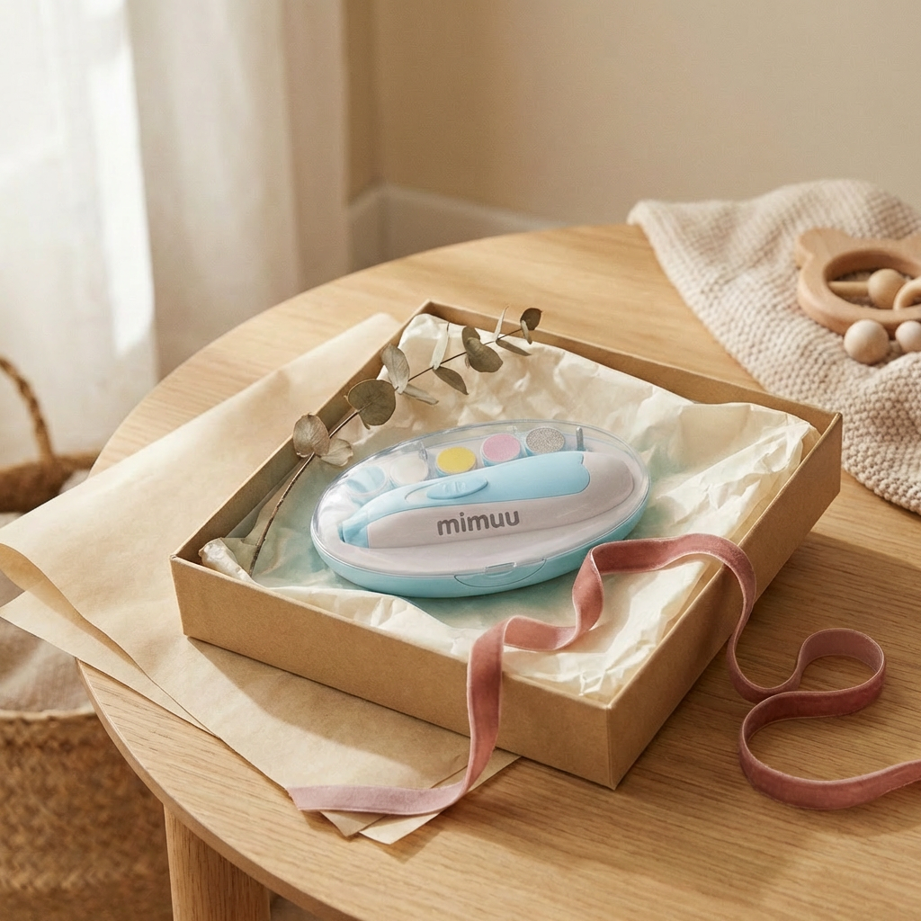 Kit Mimuu™  — Lima Eléctrica para Bebés | 6 Cabezales + Estuche