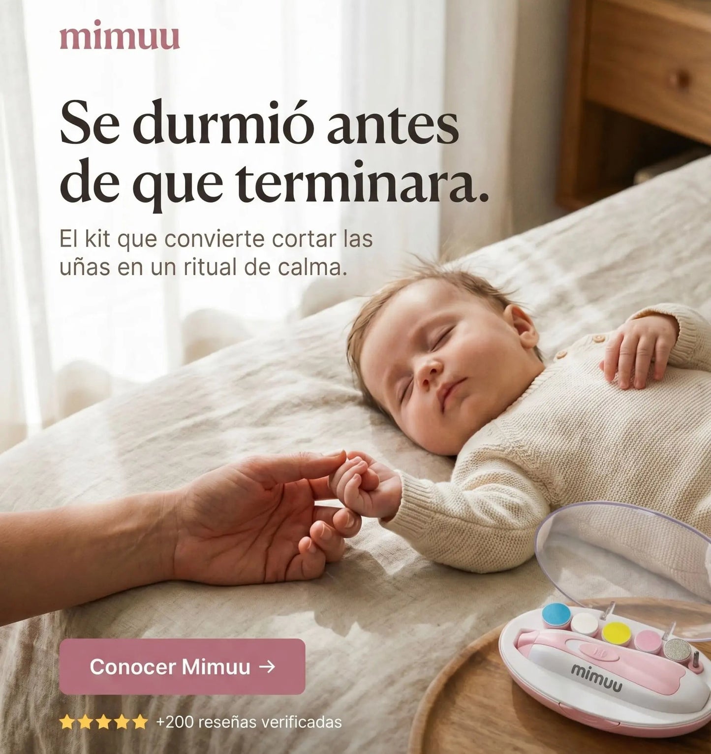 Kit Mimuu™  — Lima Eléctrica para Bebés | 6 Cabezales + Estuche